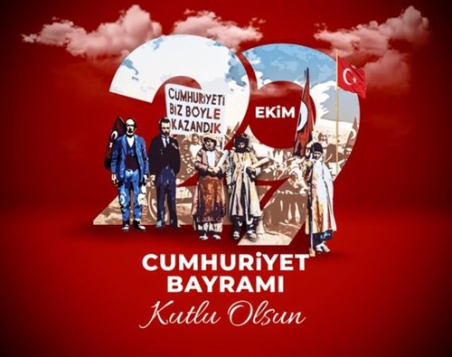 İLÇE KAYMAKAMIMIZ NURİ ÖZDER’İN CUMHURİYET BAYRAMI KUTLAMA MESAJI